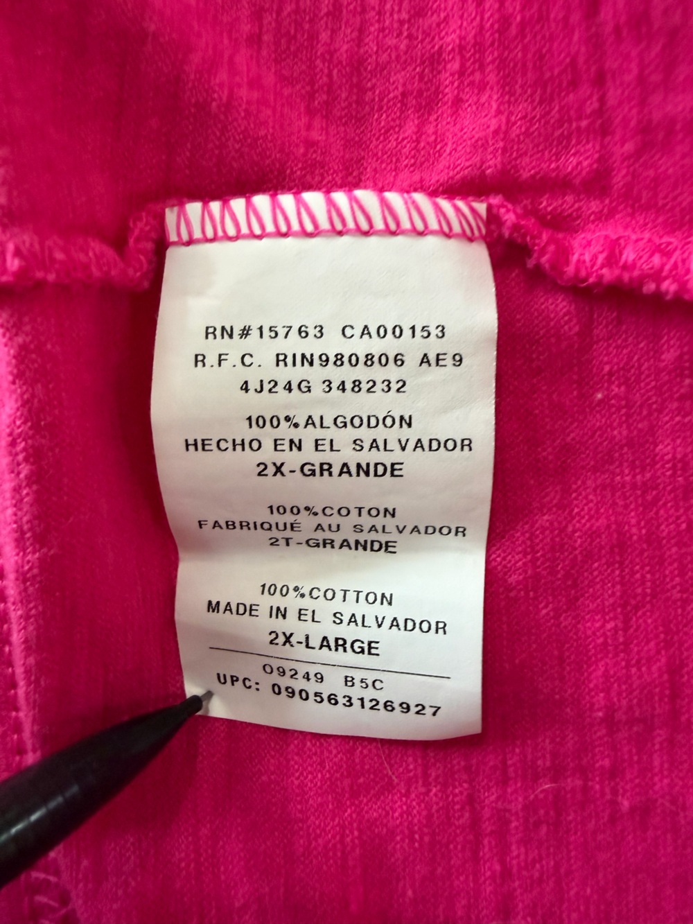 Hanes Bright Pink Full-Zip Hooded Sweatshirt - Picture 6 of 7